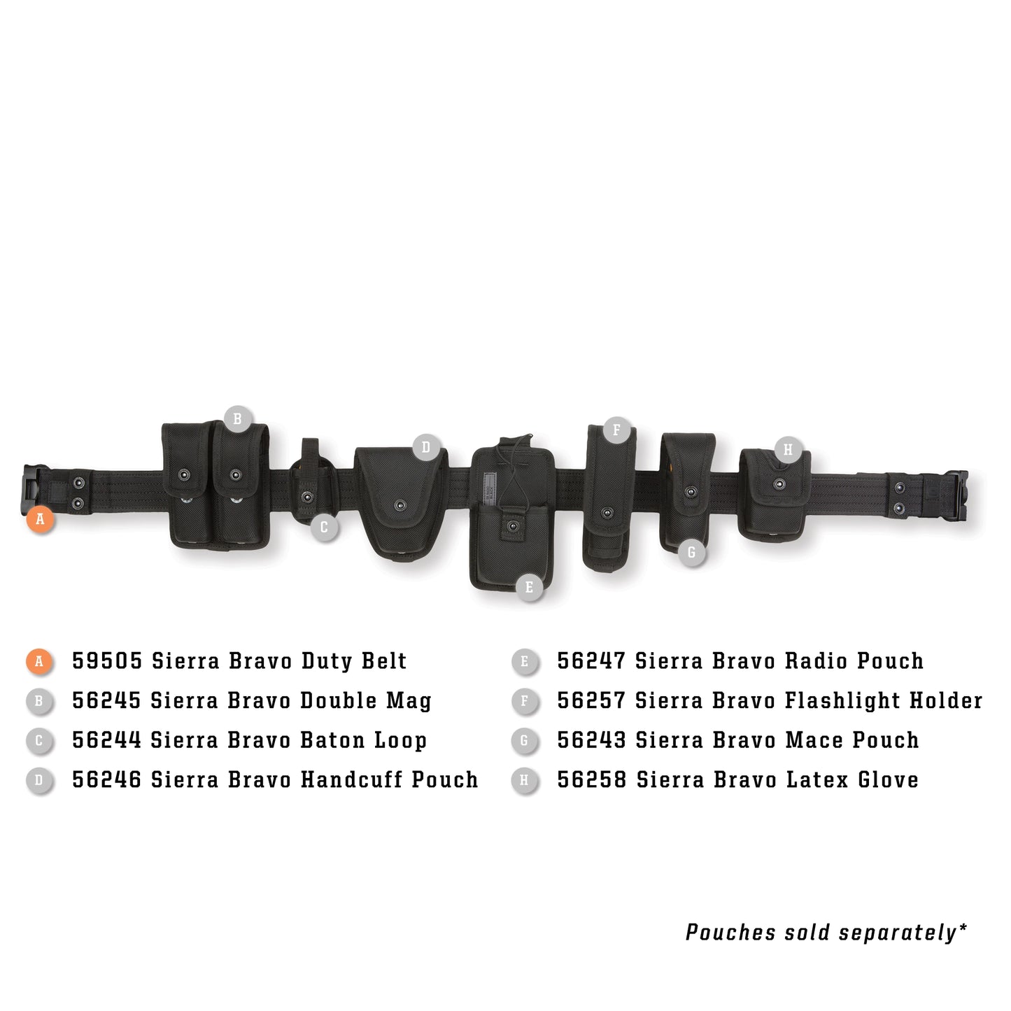 59505 - Sierra Bravo Duty Belt