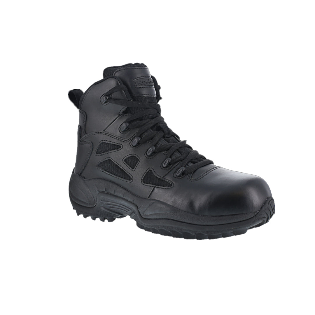 RB8674 - Reebok Men's 6" Stealth Boot with Side Zipper - Black