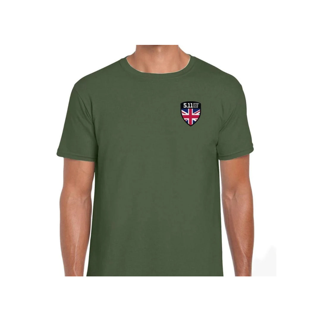 41250 5.11 Shield S/S Uk T-Shirt S Military Green