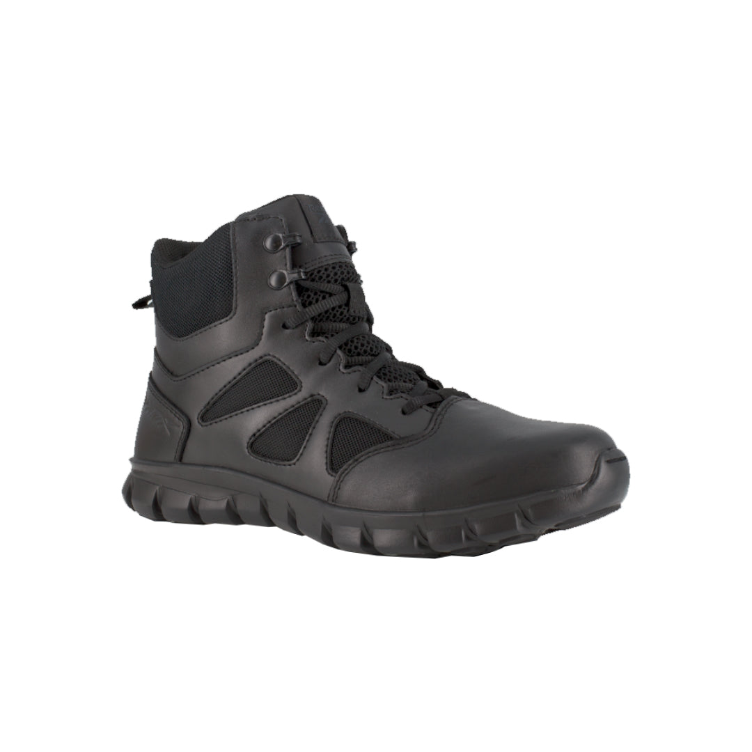 RB8605 - Reebok Mens 6" Tactical Boot with Side Zipper - Black