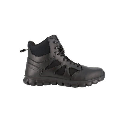 RB8605 - Reebok Men's 6" Tactical Boot with Side Zipper - Black