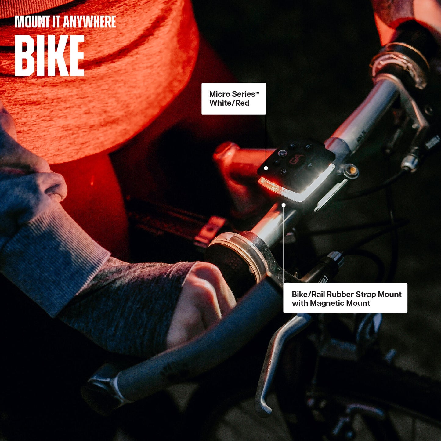 Guardian Angel Magnetic Rubber Bike/Rail Strap Mount