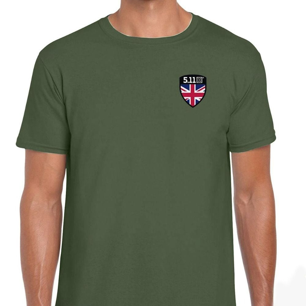 41250 5.11 Shield S/S Uk T-Shirt S Military Green