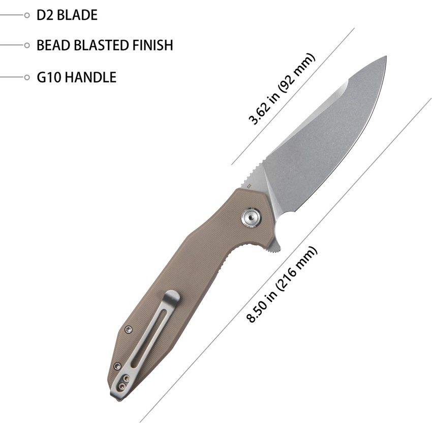 KUB117I Nova Linerlock Tan