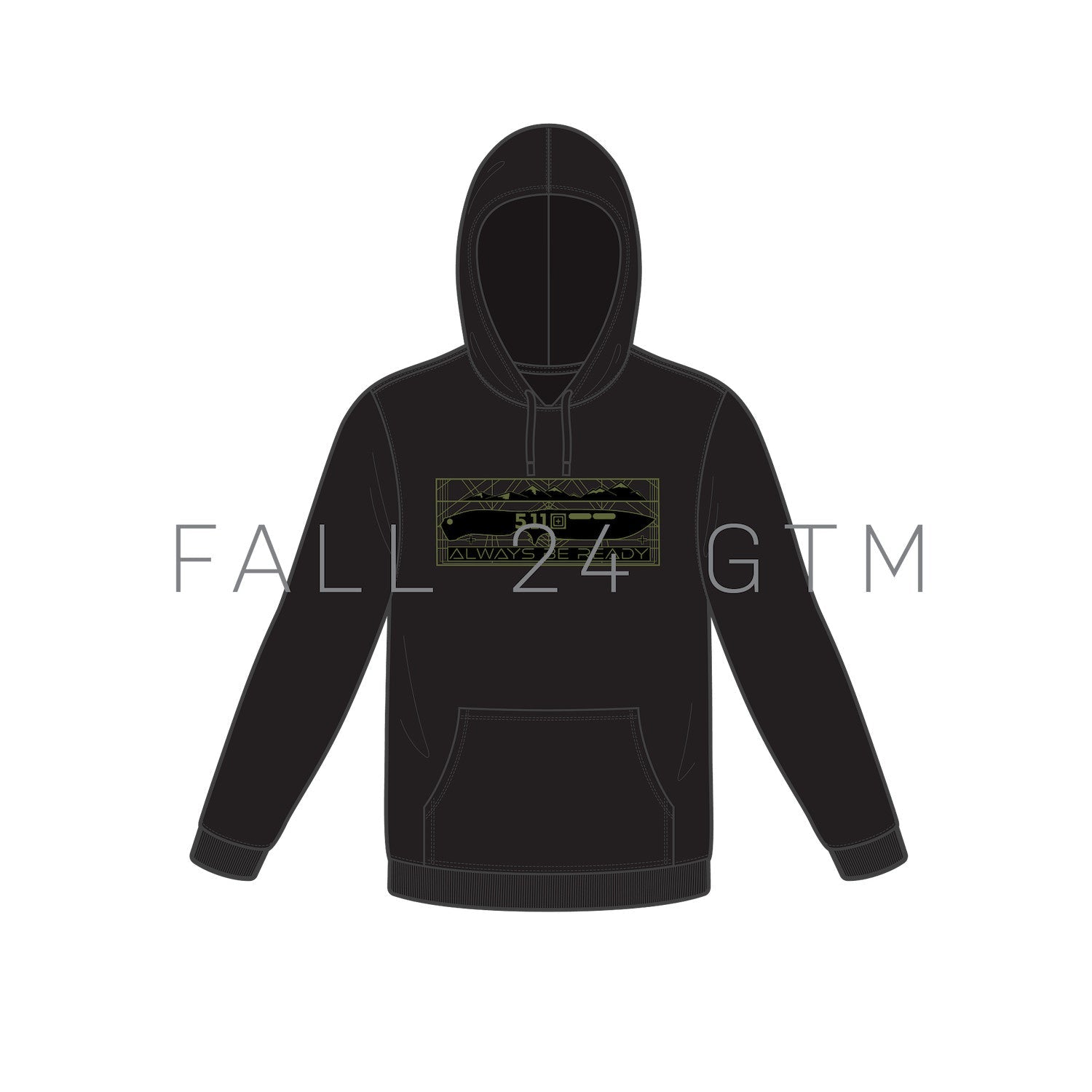76363AEF 5.11 AR Camp Knife Hoodie