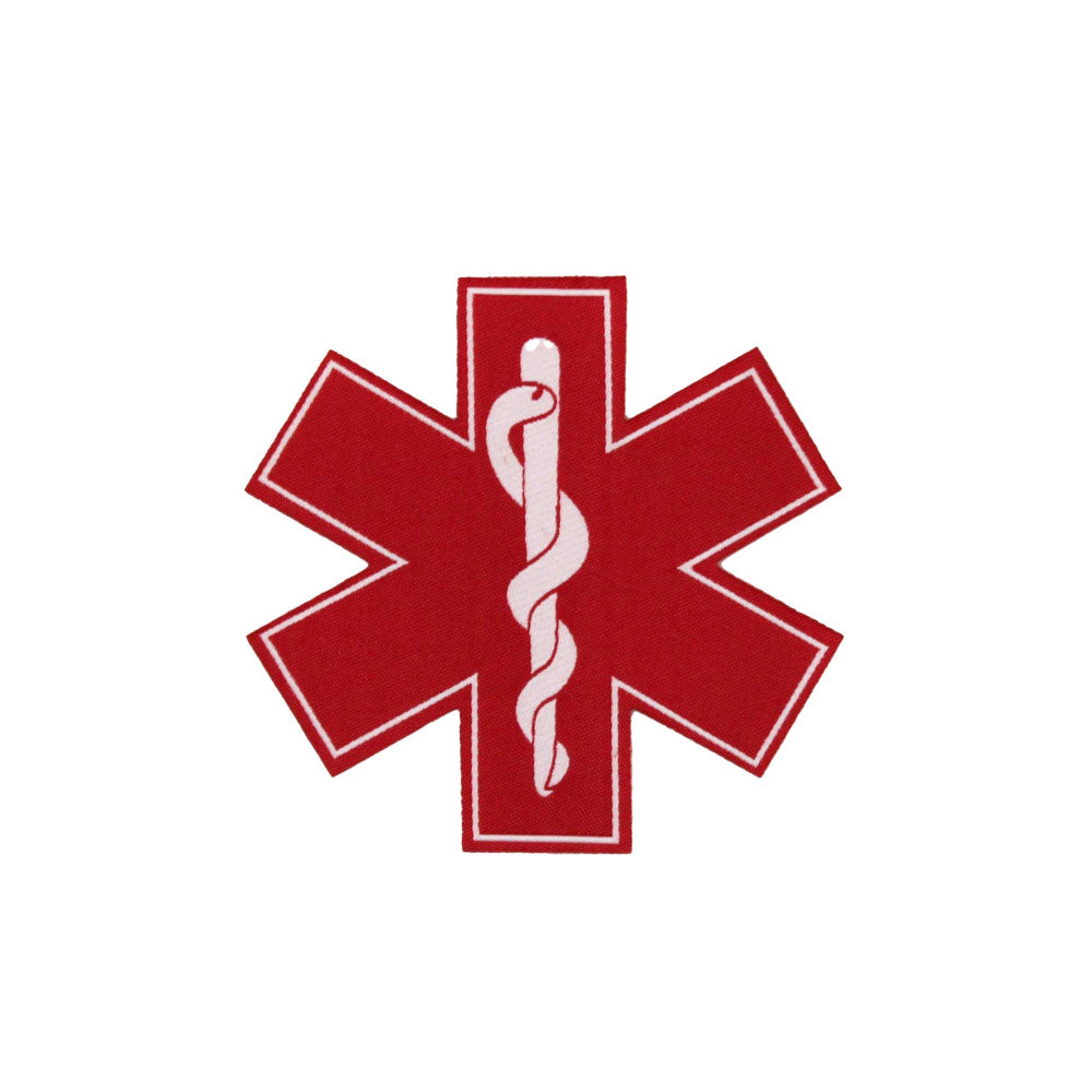 Missions - Star of Life logo Patch w/o Velcro - Red