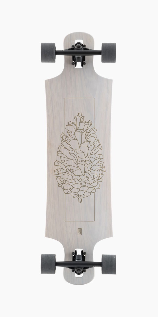 Landyachtz DROP HAMMER WHITE PINECONE Longboard