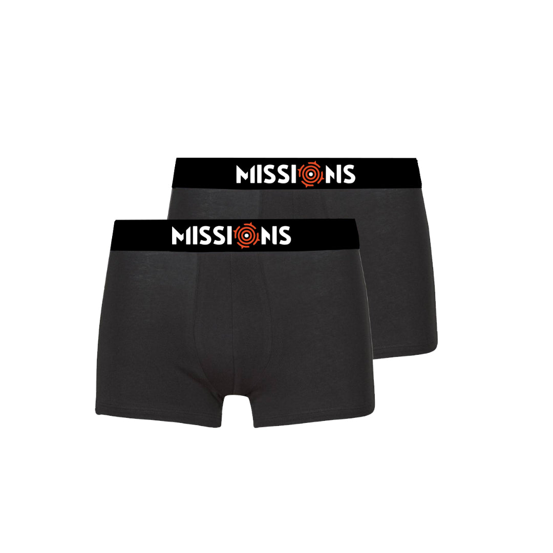 Missions - Boxer Brief 2 Pack  Black