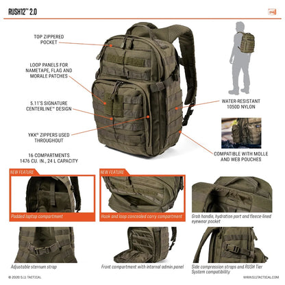 56561 - Rush12 2.0 Backpack 24L