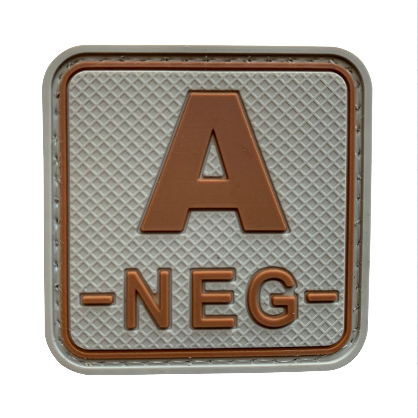 FAN-TN - Square A NEG PVC Patch Tan